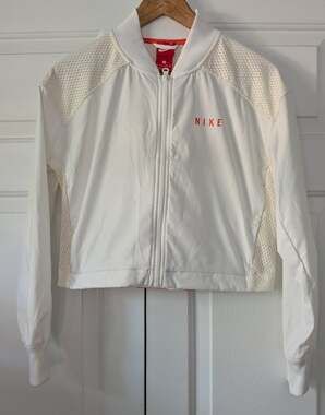 Nike Mesh Cropped Bomber Jacket